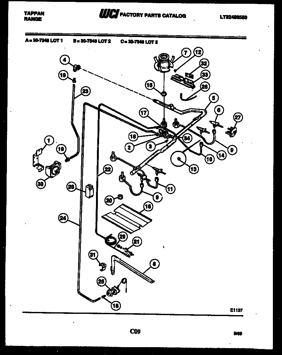 BURNER, MANIFOLD AND GAS CONTROL