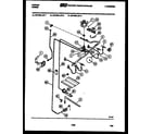 Tappan 30-7348-23-01 burner, manifold and gas control diagram