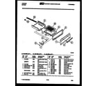 Tappan 30-7348-23-01 broiler drawer parts diagram