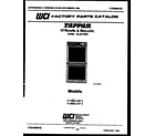 Tappan 11-6653-23-04 cover page diagram