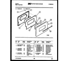 Tappan 11-6653-00-04 door parts diagram