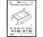 Tappan 31-2538-66-06 cooktop parts diagram