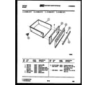 Tappan 31-6538-00-05 drawer parts diagram