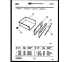 Tappan 30-3978-00-04 drawer parts diagram