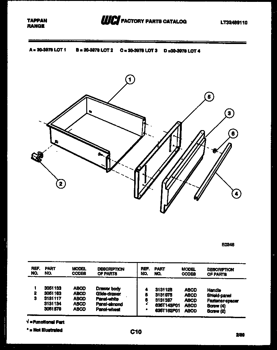 DRAWER PARTS