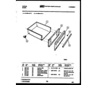 Tappan 31-3438-00-06 drawer parts diagram