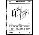 Tappan 32-1018-00-02 door parts diagram