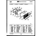 Tappan 32-1048-00-01 door parts diagram