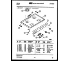 Tappan 32-1118-23-01 cooktop parts diagram