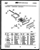 Broiler drawer parts