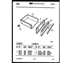 Tappan 30-7987-66-04 drawer parts diagram