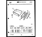 Tappan 77-4987-00-02 drawer parts diagram
