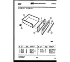 Tappan 77-4987-00-06 drawer parts diagram