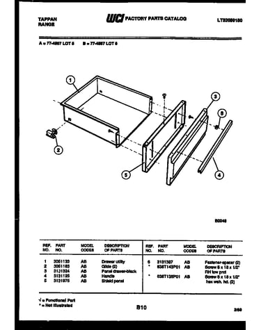 Drawer parts