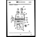 Tappan 77-4987-00-06 cooktop and broiler parts diagram