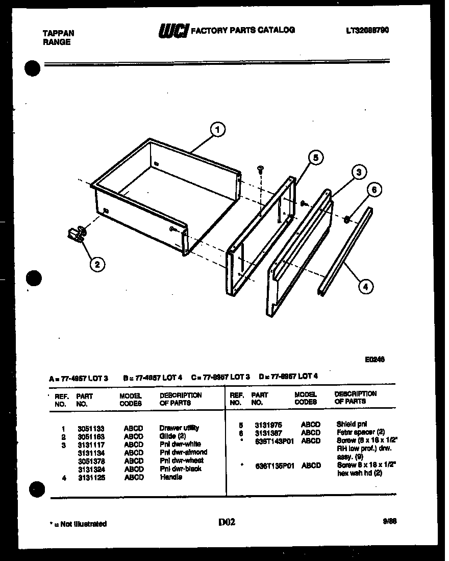 DRAWER PARTS