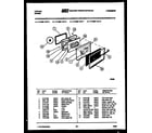 Tappan 77-4957-00-06 lower oven door parts diagram