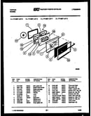 Lower oven door parts