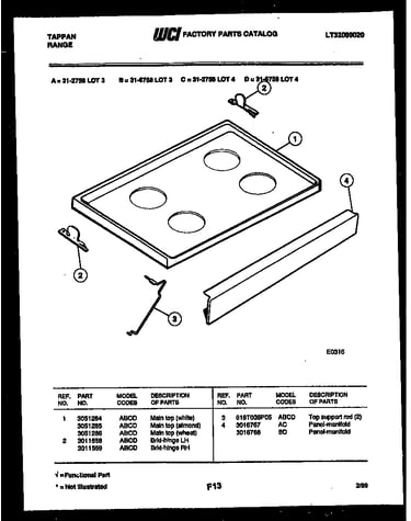 Cooktop parts