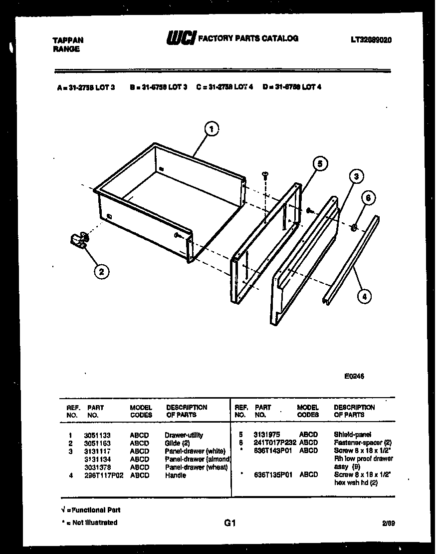 DRAWER PARTS