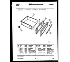 Tappan 31-2758-00-04 drawer parts diagram
