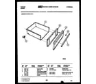 Tappan 31-3138-00-05 drawer parts diagram