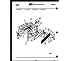 Tappan 31-7968-66-02 backguard and control parts diagram