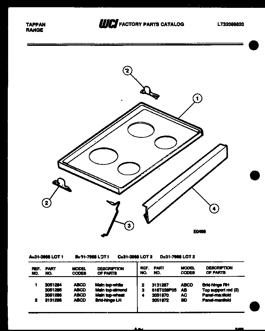 COOKTOP PARTS