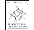 Tappan 31-3968-66-01 cooktop parts diagram