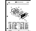 Tappan 31-3968-00-02 door parts diagram