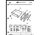 Tappan 31-7968-66-01 drawer parts diagram