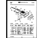 Tappan 32-2638-00-01 broiler drawer parts diagram