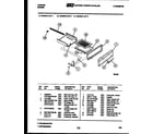 Tappan 30-2518-66-03 broiler drawer parts diagram