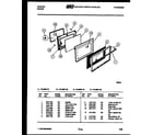 Tappan 76-4667-00-02 door parts diagram
