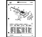 Tappan 30-2238-23-04 broiler drawer parts diagram