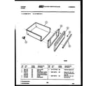 Tappan 31-7348-00-05 drawer parts diagram