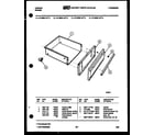 Tappan 31-2238-00-06 drawer parts diagram