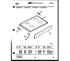 Tappan 31-2238-23-06 cooktop parts diagram