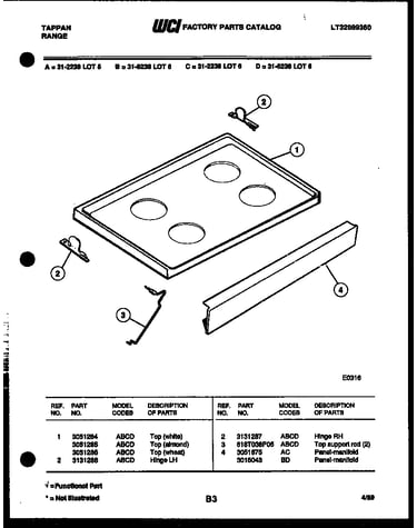 Cooktop parts