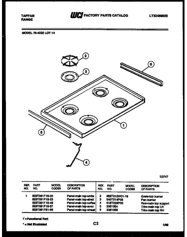 Cooktop parts
