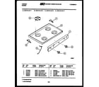 Tappan 30-2118-00-02 cooktop parts diagram