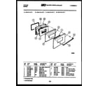Tappan 30-2118-00-02 door parts diagram