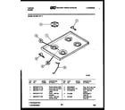 Tappan 30-2022-23-11 cooktop parts diagram