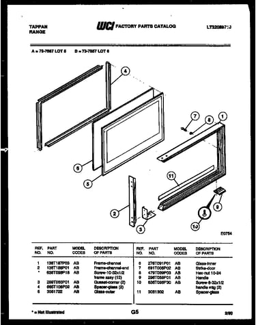 Upper door parts
