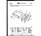 Tappan 73-7857-00-05 drawer parts diagram