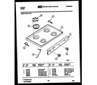 Tappan 30-7347-00-03 cooktop parts diagram