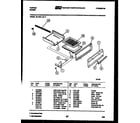Tappan 30-7347-66-03 broiler drawer parts diagram