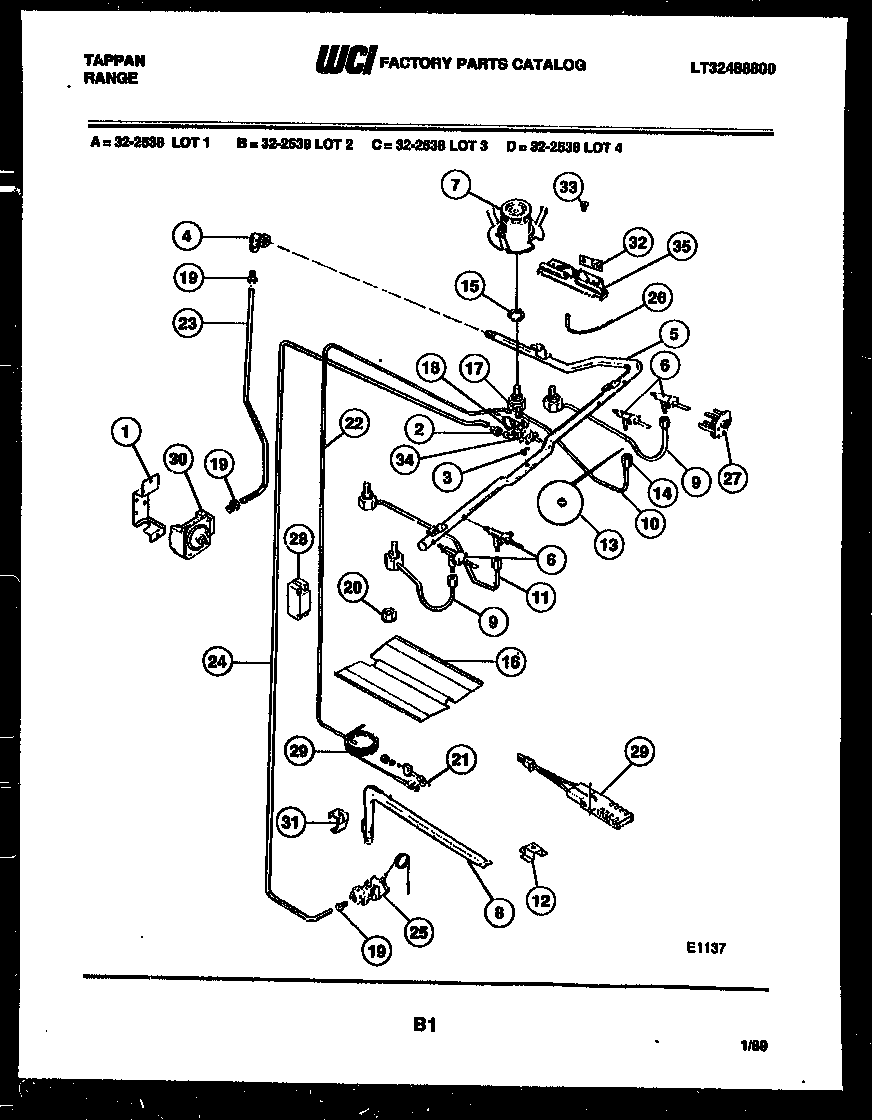 Burner, manifold and gas control