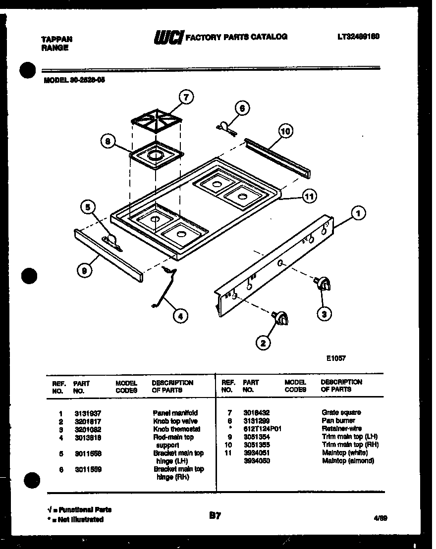 COOKTOP PARTS