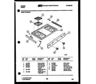 Tappan 30-2528-00-05 cooktop parts diagram
